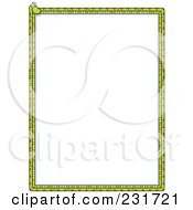 Poster, Art Print Of Snake Border With White Copyspace