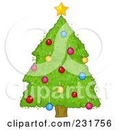 Poster, Art Print Of Big Green Christmas Tree