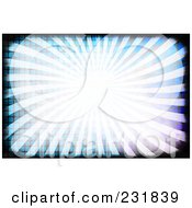 Poster, Art Print Of Background Of Bright Rays Over A Grid With Black Grunge Borders