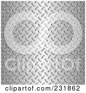 Royalty Free RF Clipart Illustration Of A Diamond Plate Texture Background 2