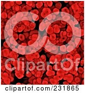 Poster, Art Print Of Seamless Red Blood Cell Background