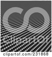 Royalty Free RF Clipart Illustration Of A Carbon Fiber Background With A Curve Perspective 2