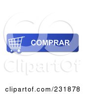 Blue Comprar Buy Shopping Cart Button