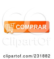 Poster, Art Print Of Orange Comprar Buy Shopping Cart Button