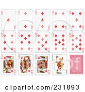 Poster, Art Print Of House Of Diamond Playing Cards