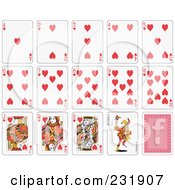 Poster, Art Print Of House Of Heart Playing Cards