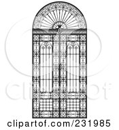 Poster, Art Print Of Wrought Iron Gate Or Window