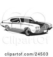 1970 Muscle Car Made By Buick With Racing Stripes