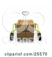 Poster, Art Print Of Large Cardboard Box On A Pallet Truck