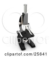 Clipart Illustration Of A Microscope In A Science Lab