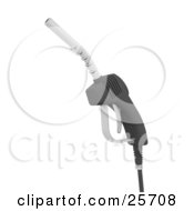 Clipart Illustration Of A Black Gasoline Pumping Nozzle by KJ Pargeter