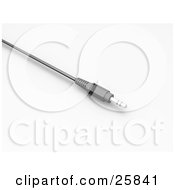 Clipart Illustration Of A Black And Silver Three Pin Jack Plug