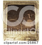 Poster, Art Print Of Blank Polaroid Photograph With A Peeling And Stained Texture