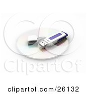 Poster, Art Print Of Memory Stick On Top Of A Cd