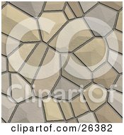 Poster, Art Print Of Background Of Cobblestones Together Creating A Road
