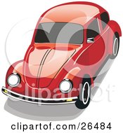 Poster, Art Print Of Red Vw Beetle Car