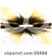 Clipart Illustration Of Black And Yellow Light Bursting From A Bright Center