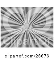 Clipart Illustration Of A Burst Of Silver Rays In A Vortex