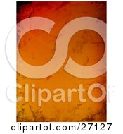 Poster, Art Print Of Vertical Gradient Red Orange And Yellow Grungy Background With Smears