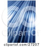 Poster, Art Print Of Blurred Background Of Rays Of Blue Light