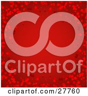 Clipart Illustration Of A Deep Red Background Bordered By Red Stars