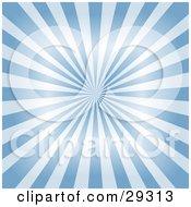 Clipart Illustration Of A Shiny Background Of Light And Blue Rays Of Light Emerging From The Center