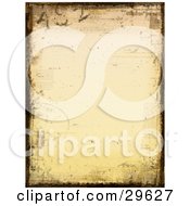 Clipart Illustration Of A Pale Background Bordered By Brown Grunge With Numbers And Stamps