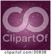 Clipart Illustration Of A Purple Mosaic Disco Patterned Background