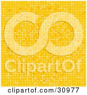 Clipart Illustration Of A Yellow Tiled Mosaic Disco Background