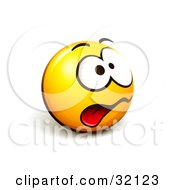 Poster, Art Print Of Expressive Yellow Smiley Face Emoticon Hanging Its Tongue Out From Stress
