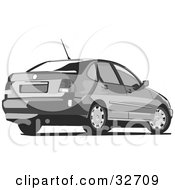 Clipart Illustration Of A Gray Chrysler Cordoba Car