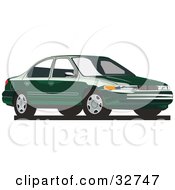 Poster, Art Print Of Green Mercury Mystique Car