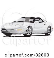 Poster, Art Print Of White Pontiac Firebird Car