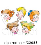 Poster, Art Print Of Happy Boys And Girls Giggling And Smiling