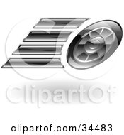 Clipart Illustration Of A Fast Cars Tires Speeding Past