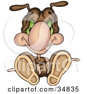 Poster, Art Print Of Fallen Cute Brown Ant Character