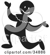 Clipart Illustration Of A Friendly Circus Clown Kneeling After Entertaining by Alexia Lougiaki #COLLC34886-0043