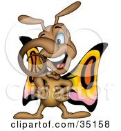 Poster, Art Print Of Curly Nosed Butterfly Standing With His Hands On His Hips