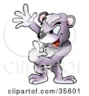 Clipart Illustration Of A Frustrated Bear Counting On His Fingers by dero