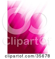 Poster, Art Print Of Gradient Pink And White Diagonal Background Of Columns