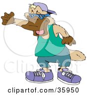 Poster, Art Print Of Cool Platypus In Clothes Shoes A Hat And Shades