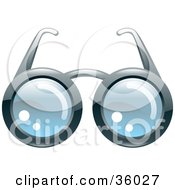Poster, Art Print Of Pair Of Eye Glasses With Round Lenses