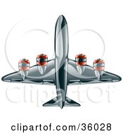 Poster, Art Print Of Shiny Black Commercial Airliner Plane