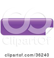 Poster, Art Print Of Long Purple Blank Peeling Sticker Or Label