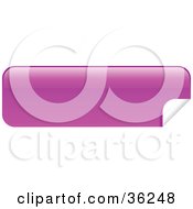 Poster, Art Print Of Long Pink Blank Peeling Sticker Or Label