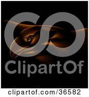 Clipart Illustration Of A Majestic Orange Eagle With Dark Lighting by dero