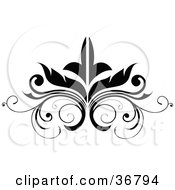 Clipart Illustration Of A Black Embellishment Design by OnFocusMedia #COLLC36794-0049