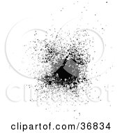 Clipart Illustration Of Tiny Dots Forming A Splatter by OnFocusMedia