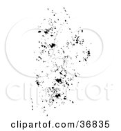 Clipart Illustration Of A Black Grunge Splatter Texture