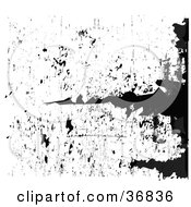 Clipart Illustration Of A Black Grunge Scratcy Texture